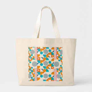 Retro-Pop geometrie Grote Tote Bag
