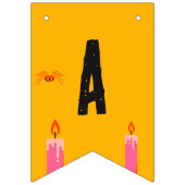 Retro Pop Halloween  Kostuumfeest Vlaggetjes (Derde vlag)