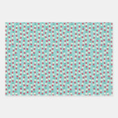 Retro Pop Kerstset 3 Inpakpapier Vel (Voorkant 2)