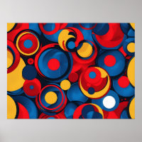 Retro Pop kunst geometrische cirkels