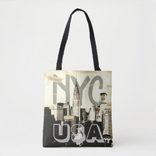 Retro Pop Kunststrip New York City NYC USA Draagtas