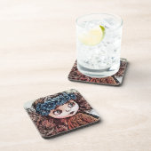 Retro  pop met leuke leuke boho stijl bier onderzetter (Rechterzijde)