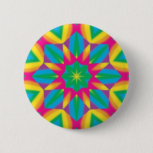 Retro Pop Star Ronde Button 5,7 Cm (Voorkant)