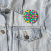 Retro Pop Star Ronde Button 5,7 Cm (In situ)