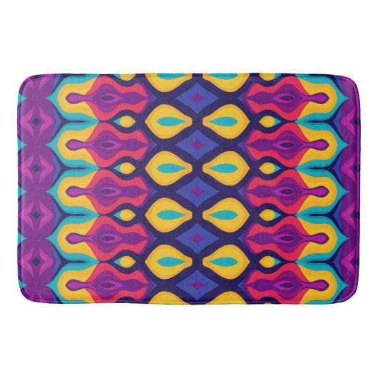 Retro Pop Teardrops Bold Badmat (Voorkant)