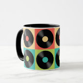 Retro Pop vinylrecord Mok (Voorkant links)