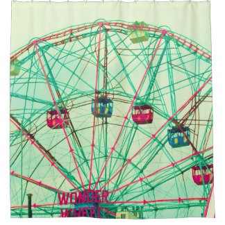 Retro Pop Zomercarnaval Douchegordijn