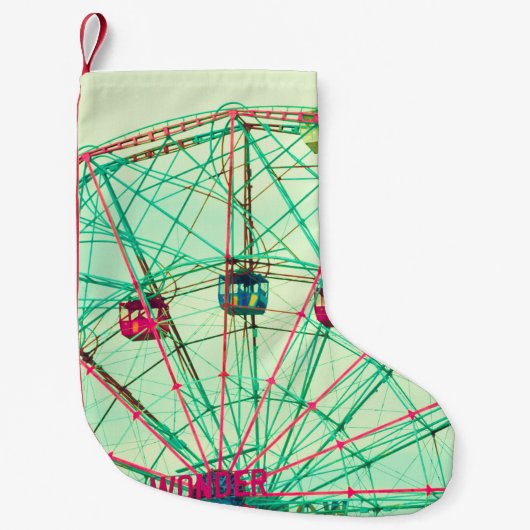 Retro Pop Zomercarnaval Kleine Kerstsok (Voorkant)