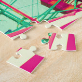 Retro Pop Zomercarnaval Legpuzzel (Zijkant)