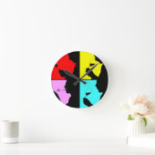 Retro PopArt Horloge Vintage 4 Etapes Dégustation  (Maison)