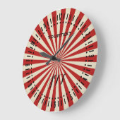 Retro Popcorn Klassic Spinning Wheel Dial Grote Klok (Hoek)