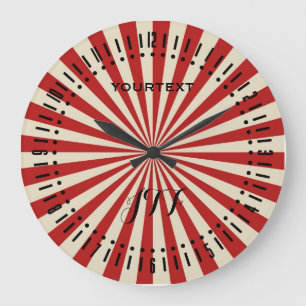 Retro Popcorn Klassic Spinning Wheel Dial Grote Klok