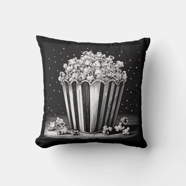 Retro popcorn kussen (Voorkant)