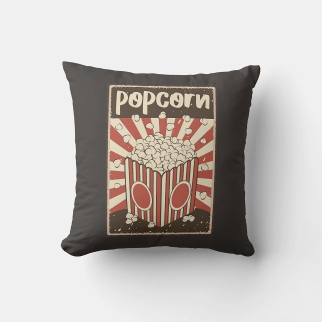 Retro Popcorn Sierkussen (Voorkant)