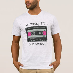 Retro popcultuur 80's old school tape t-shirt