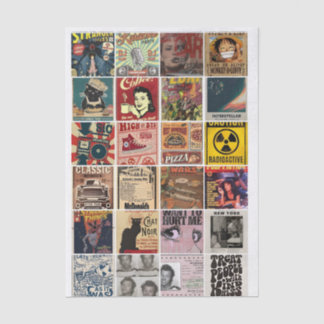 Retro Popcultuur Tissuepapier