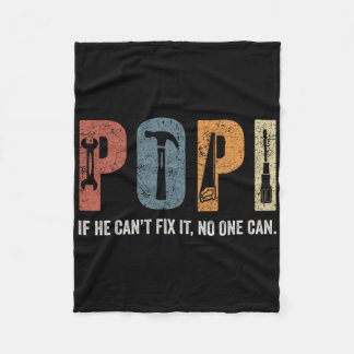 Retro Popi Als Hij Het Niet Kan Repareren Niemand Fleece Deken