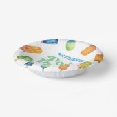 Retro Popsicle Verjaardag Zwembad Party Papieren Kommen (Gebogen)