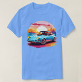 Retro Porsche T-shirt (Design voorkant)