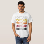 retro Portland T-shirt (Voorkant volledig)