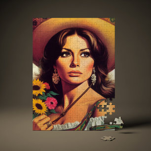 Retro Portret Pin Up Legpuzzel