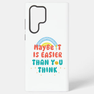Retro Positieve Quote Phonehoesje Samsung Galaxy Hoesje