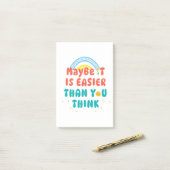 Retro Positieve Spreuk Post-it® Notes (Op bureau)