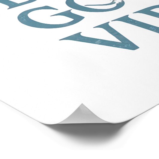 Retro Positive and Relaxing Saying Poster (Hoek)