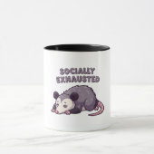 Retro Possum Recharge Mode Color Inside Mug (Centre)