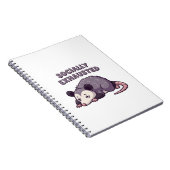 Retro Possum Social Battery Lined Notebook Notitieboek (Rechterzijde)