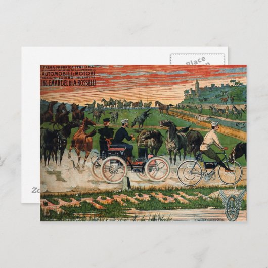 Retro Poster Briefkaart (Voorkant / Achterkant)