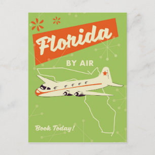 Retro poster van Florida State. Briefkaart
