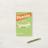 Retro poster van Florida State. Post-it® Notes (Op bureau)