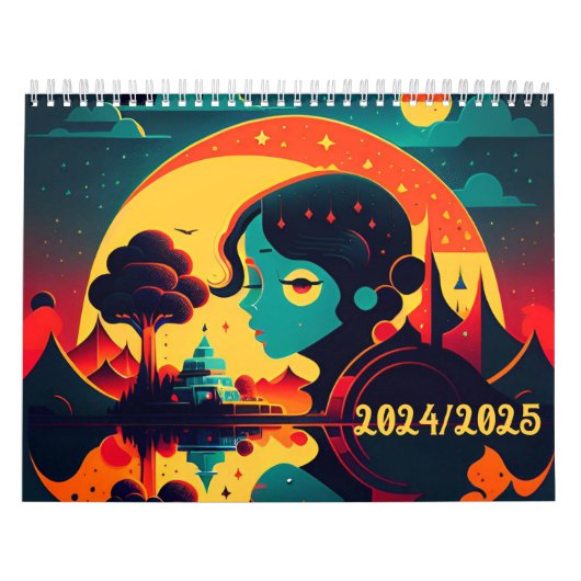 Retro Posters Collectie 2 jaar Kalender 2024-2025 (Hoes)