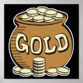 retro pot of gold poster (Voorkant)