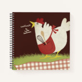 Retro poulet livre de cuisine personnelle carnet d (Devant)