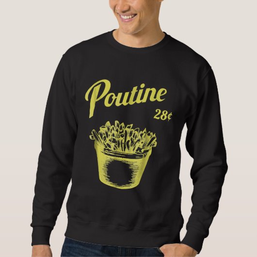 Retro Poutine Canada Montreal Trui (Voorkant)