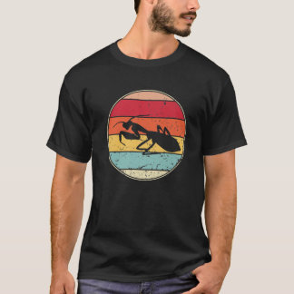Retro Praying Mantids Insect Lover Sunset T-shirt