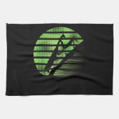 Retro Praying Mantis Biologist Theedoek (Horizontaal)