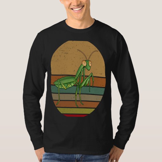 Retro  Praying Mantis T-shirt (Voorkant)