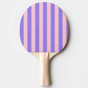 Retro Preppy Sportswear Stripes - Paarse Roze Tafeltennisbatje