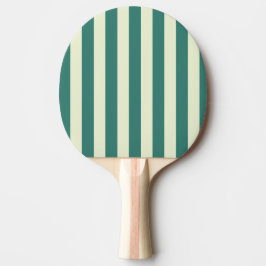 Retro Preppy Sportswear Stripes - Retro Groen Tafeltennisbatje