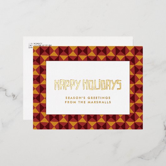 Retro-Prettige feestdagen (Voorkant / Achterkant)