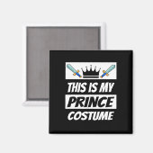 Retro Prince Kostuum Grappig Halloween Kostuum Man Magneet (Voorkant / Achterkant)