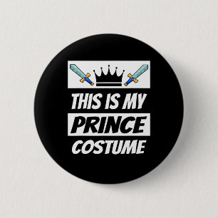 Retro Prins Kostuum Leuk Halloween Kostuum Mannen  Ronde Button 5,7 Cm