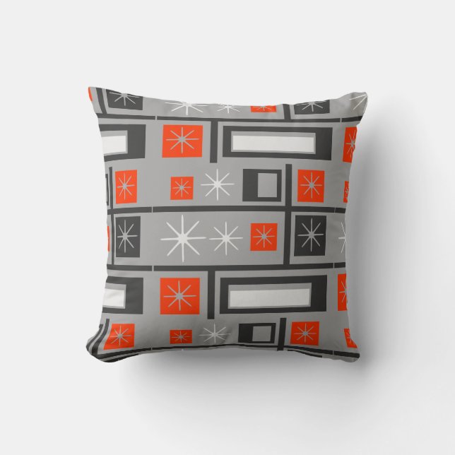 Retro Print Worpillows Kussen (Voorkant)