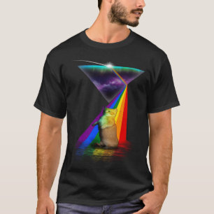  Retro Prism Munchkin Cat T-shirt