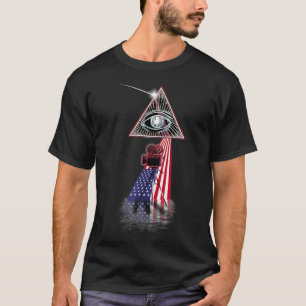 Retro Prism US Flag Film Maker T-shirt