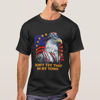 retro probeer dat niet in mijn stad Americana T-shirt