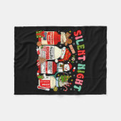 Retro Profol Silent Night Icu Nurses Funny Merry C Fleece Deken (Voorkant (Horizontaal))